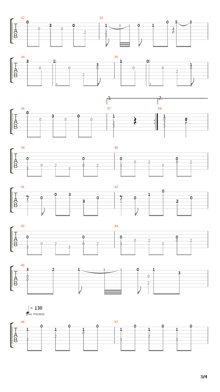 Opus 51 No 5吉他谱