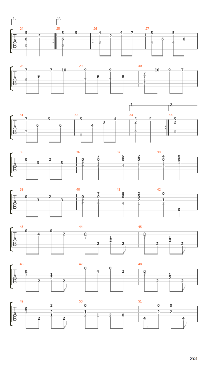 Opus 51 No 6吉他谱