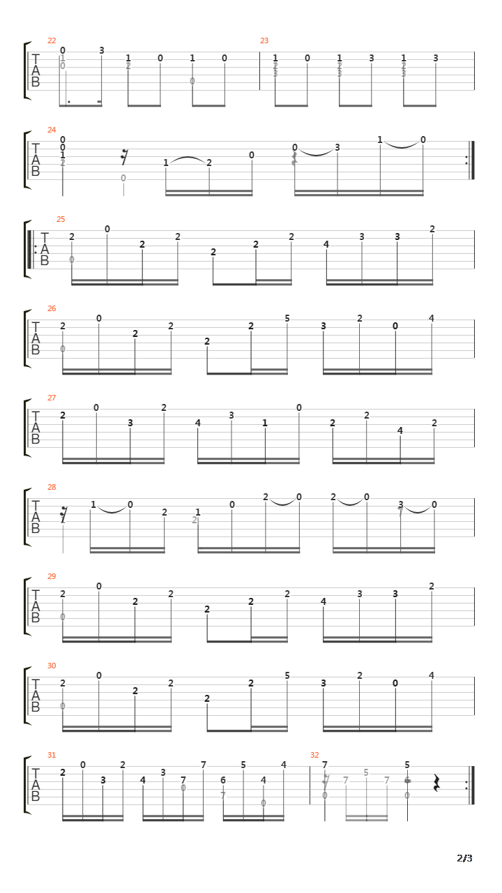 Opus 51 No 7吉他谱