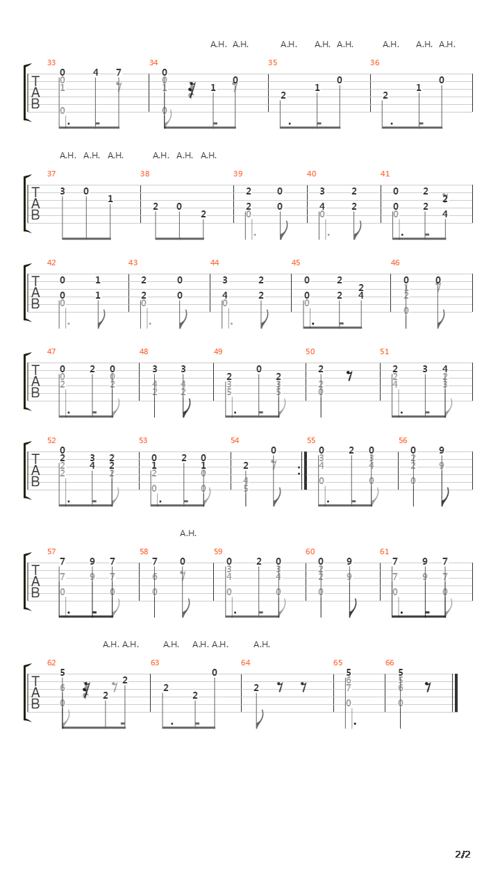 Opus 51 No 14吉他谱