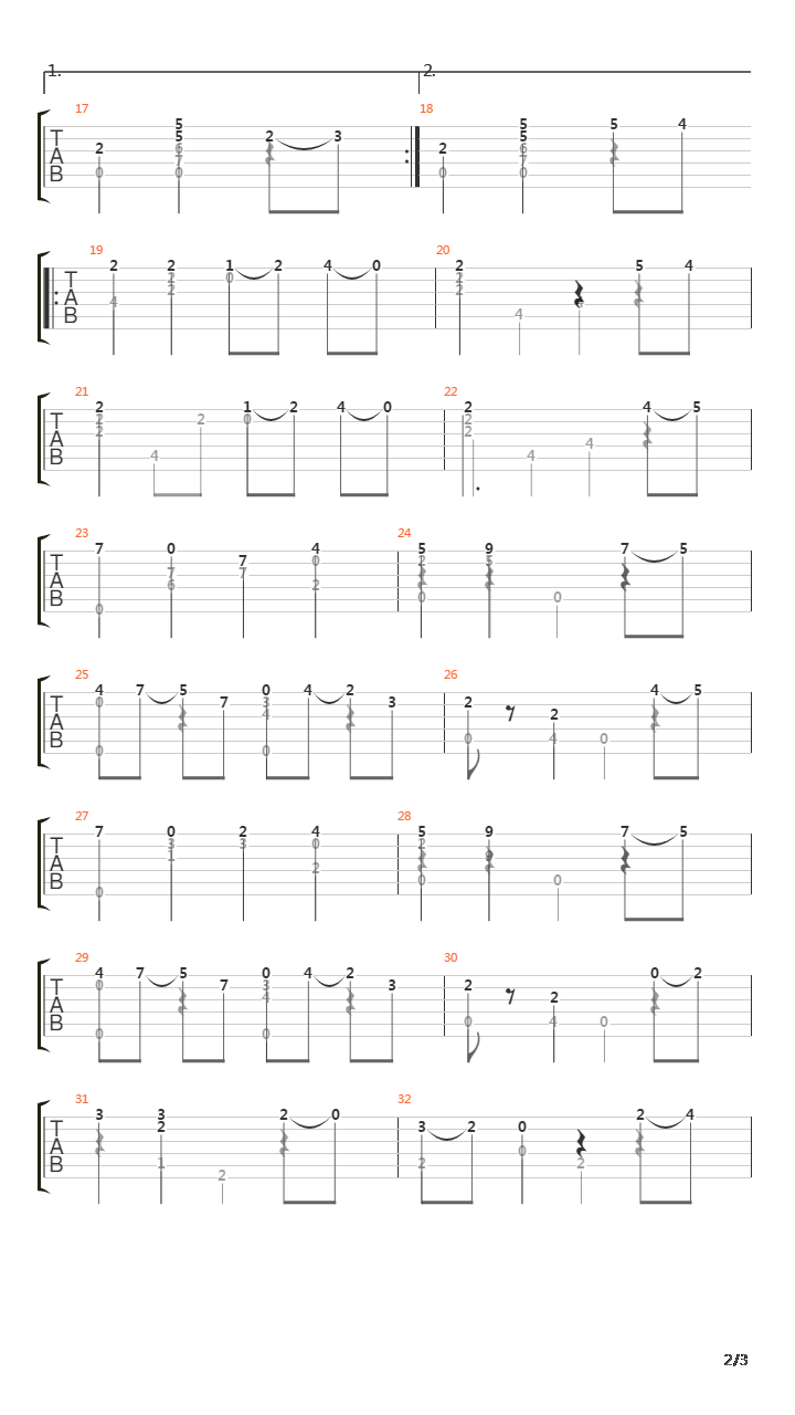 Opus 52 No 36吉他谱