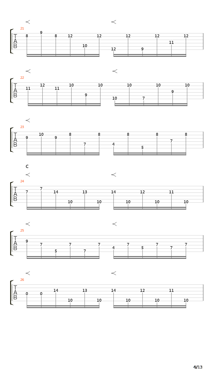 Capricce No 2吉他谱