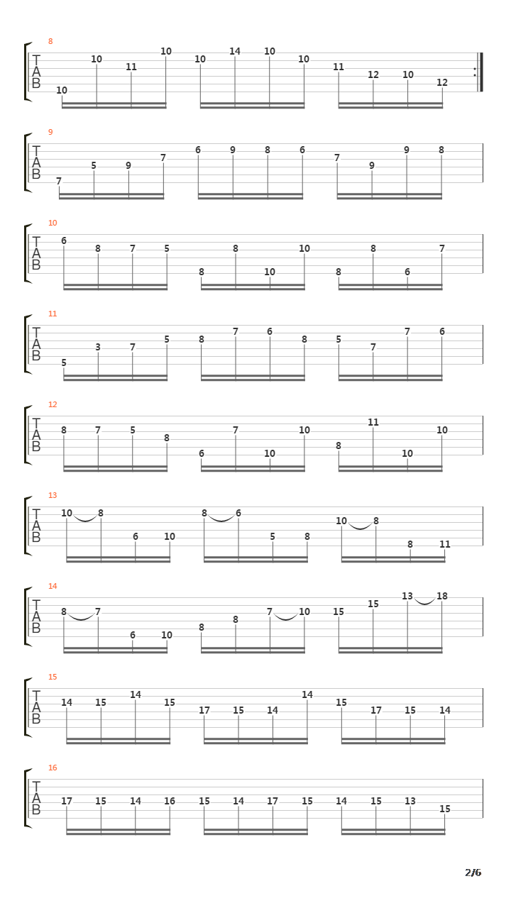 Capriccio No 16 Presto In Sol Minore吉他谱