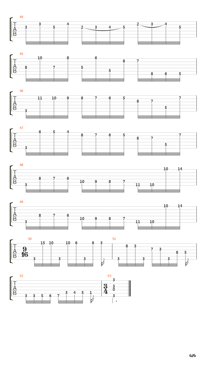 Capriccio No 16 Presto In Sol Minore吉他谱