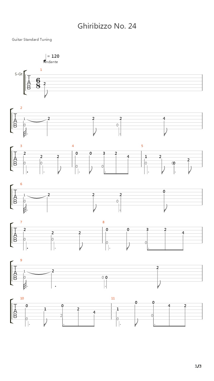 Ghiribizzo No 24吉他谱
