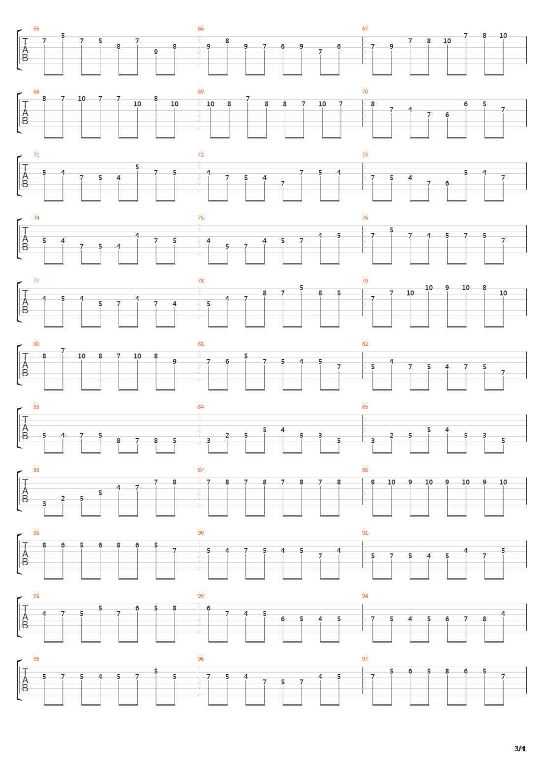 Moto Perpetuo吉他谱