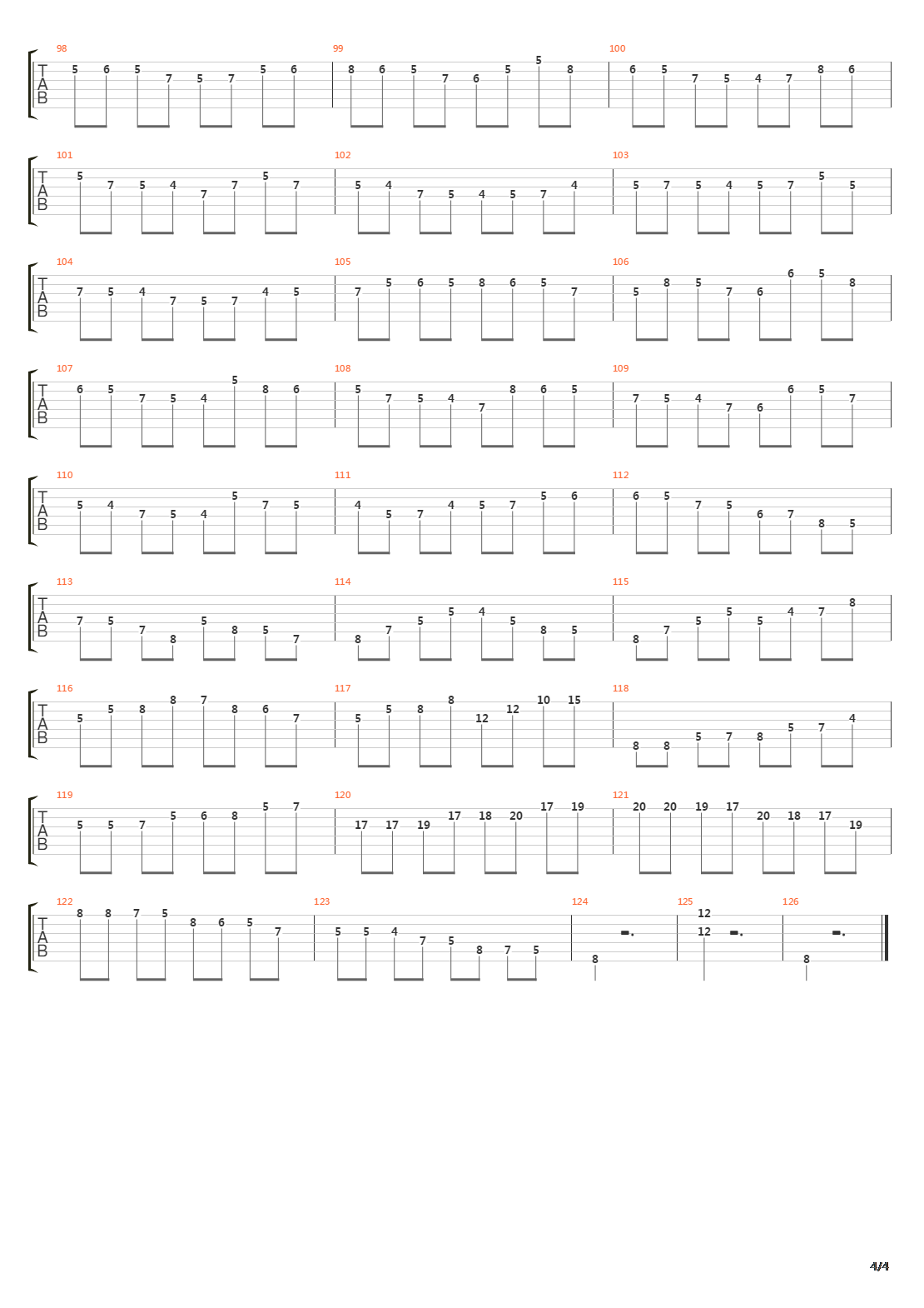 Moto Perpetuo吉他谱