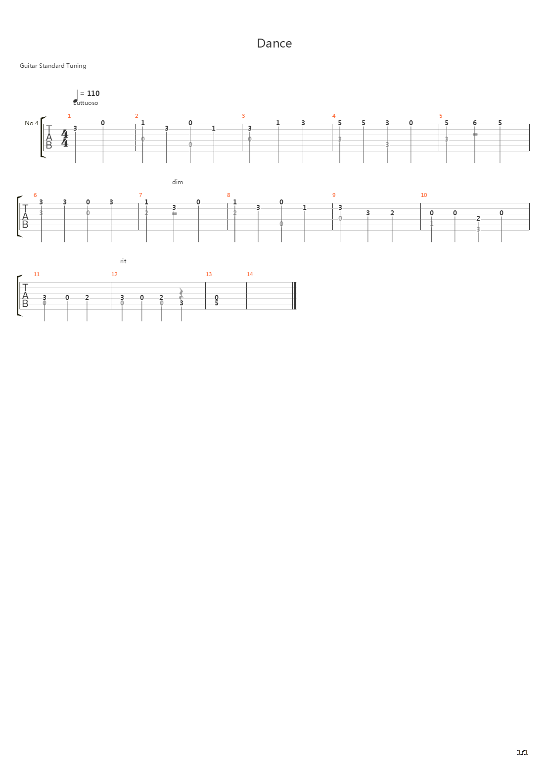 Ballad吉他谱