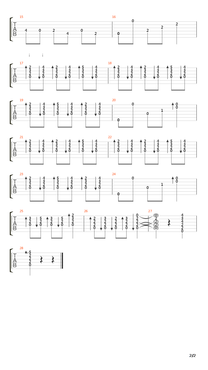 El Paseo (Alegrias)吉他谱