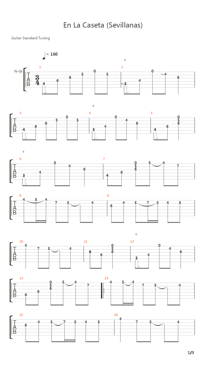 En La Caseta Sevillanas 2 Segunda吉他谱