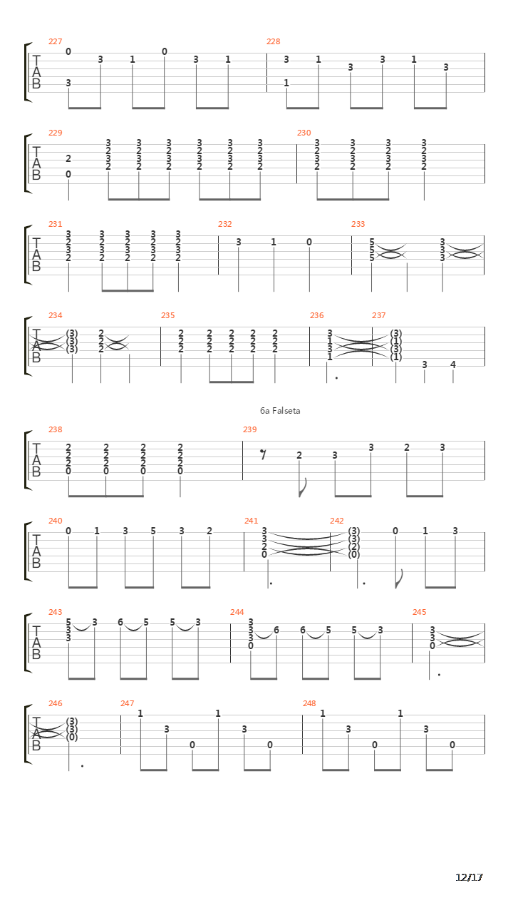 Plazuela吉他谱