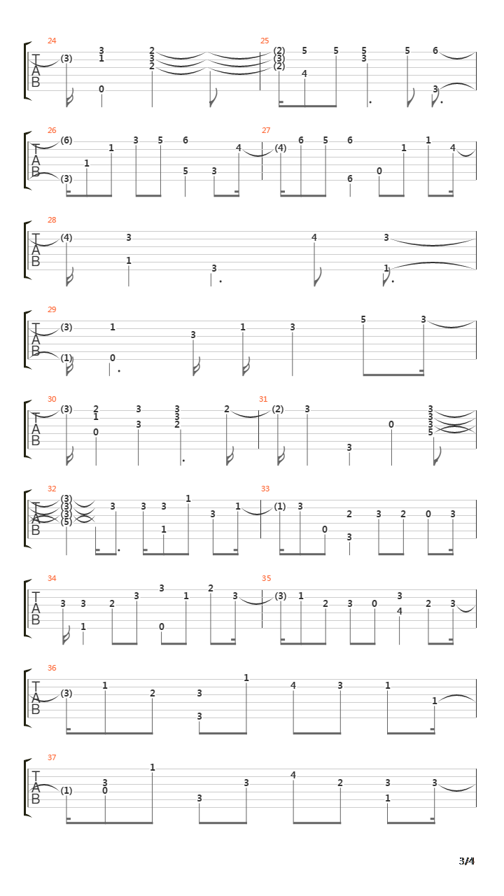 Courante N1吉他谱