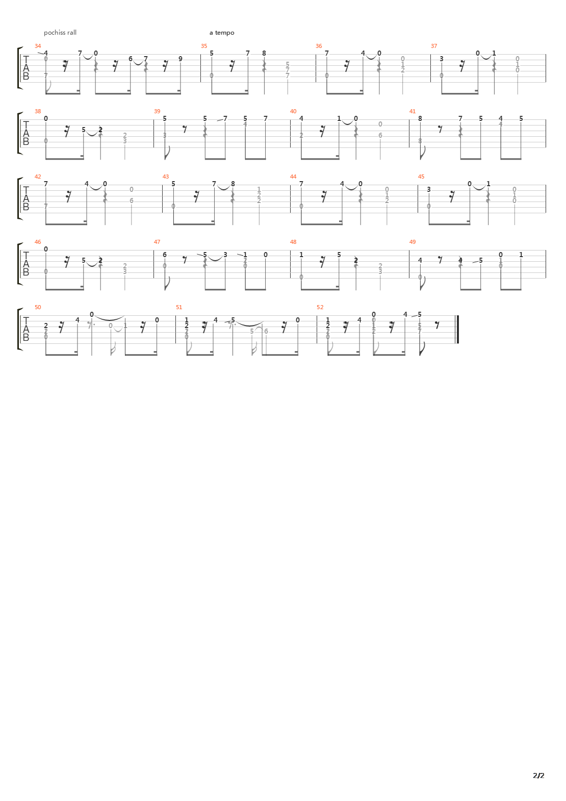 Opus 39 No 10 Mazurka吉他谱