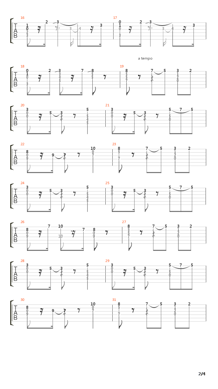 Opus 39 No 10 Mazurka吉他谱