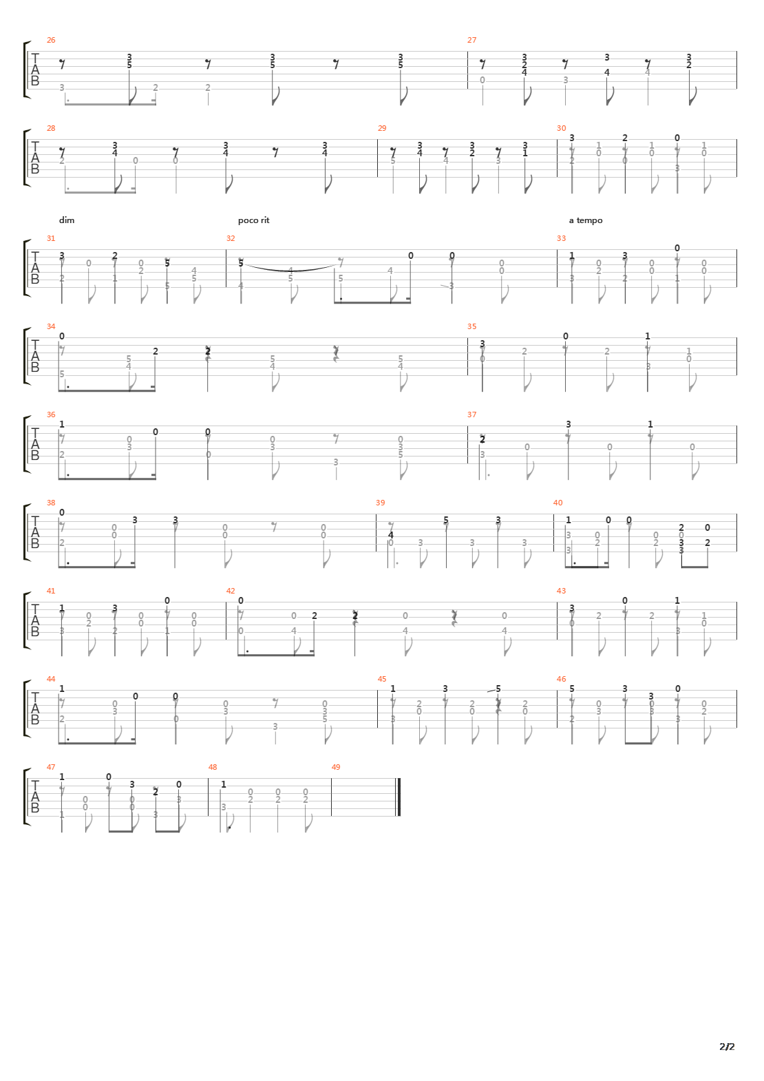 Opus 39 No 21 Sweet Reverie吉他谱