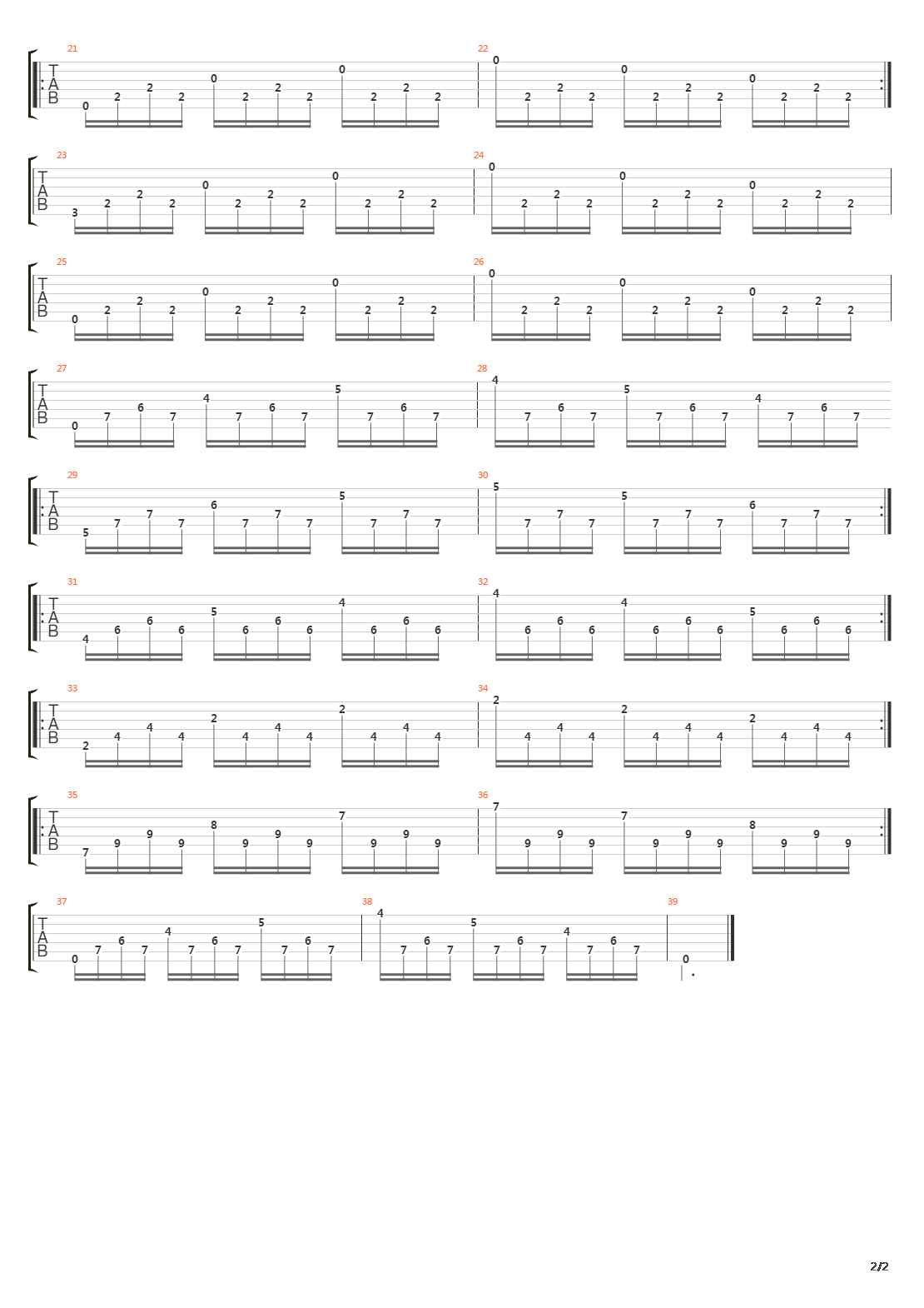 Ejercicio 11吉他谱