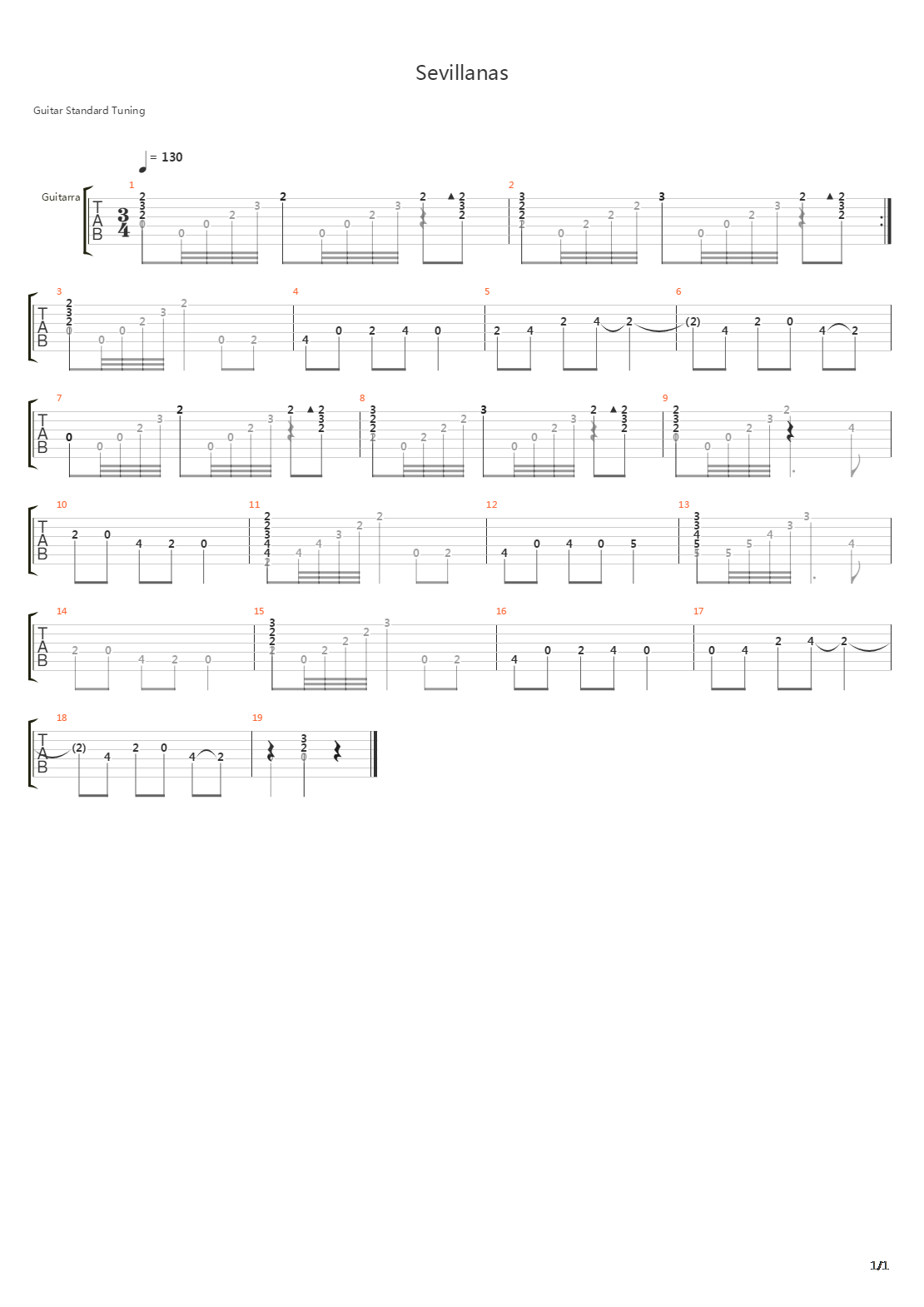 Sevillanas 2吉他谱