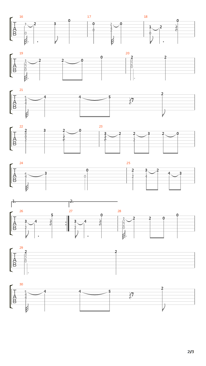 Suite in B Minor (Gigue)吉他谱