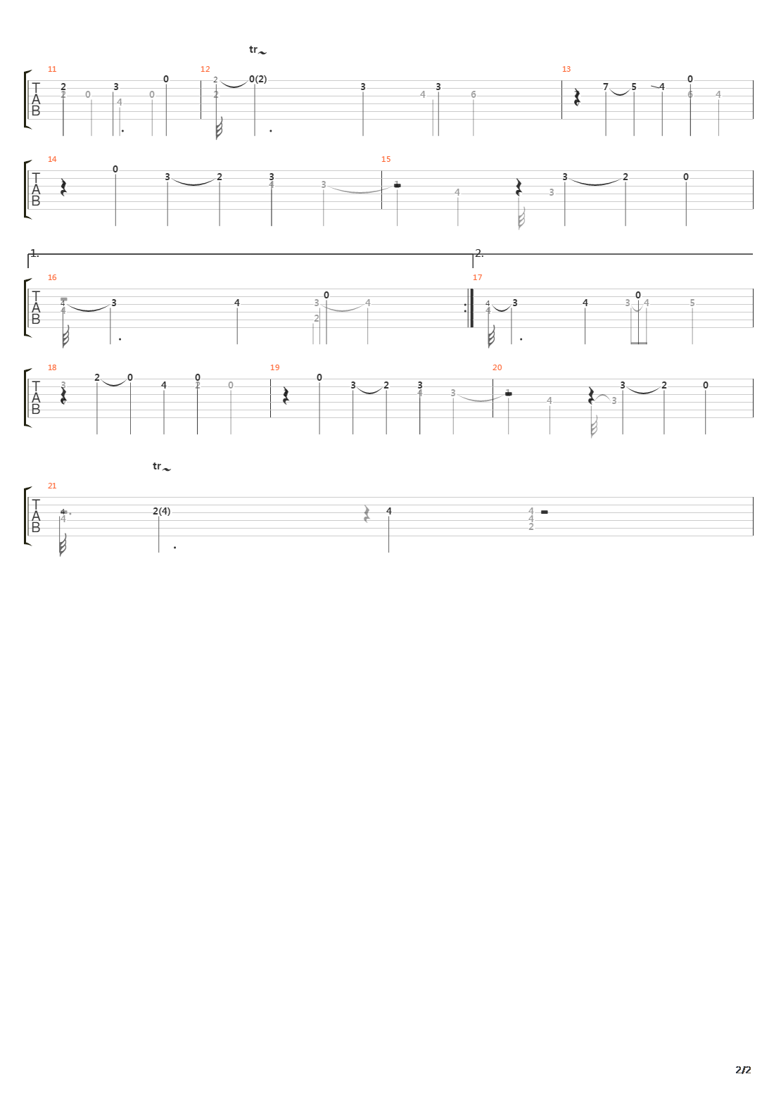 Suite in B Minor (Sarabande)吉他谱