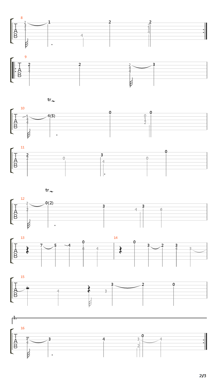 Suite in B Minor (Sarabande)吉他谱