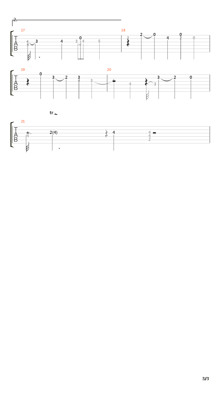 Suite in B Minor (Sarabande)吉他谱