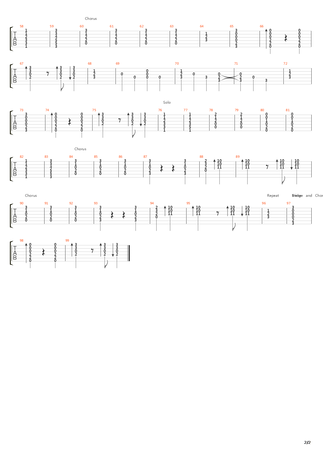 Alabama吉他谱