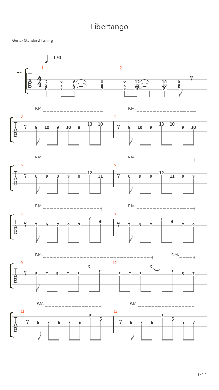 Libertango吉他谱