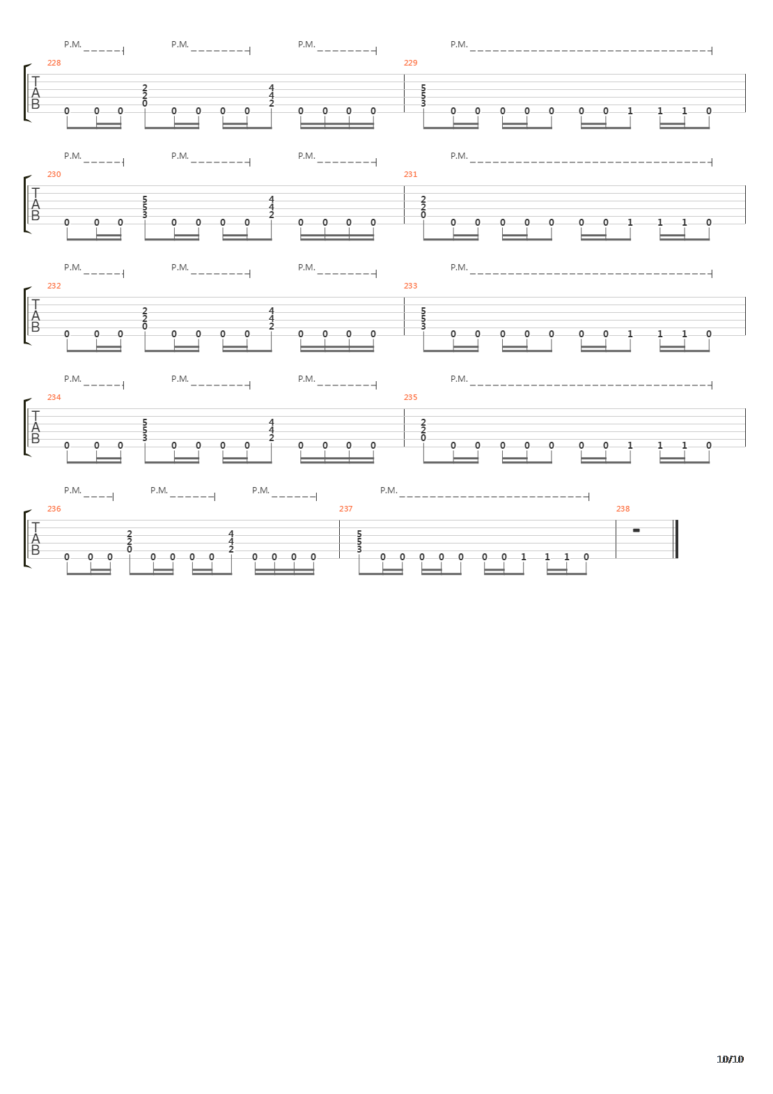 Orion吉他谱