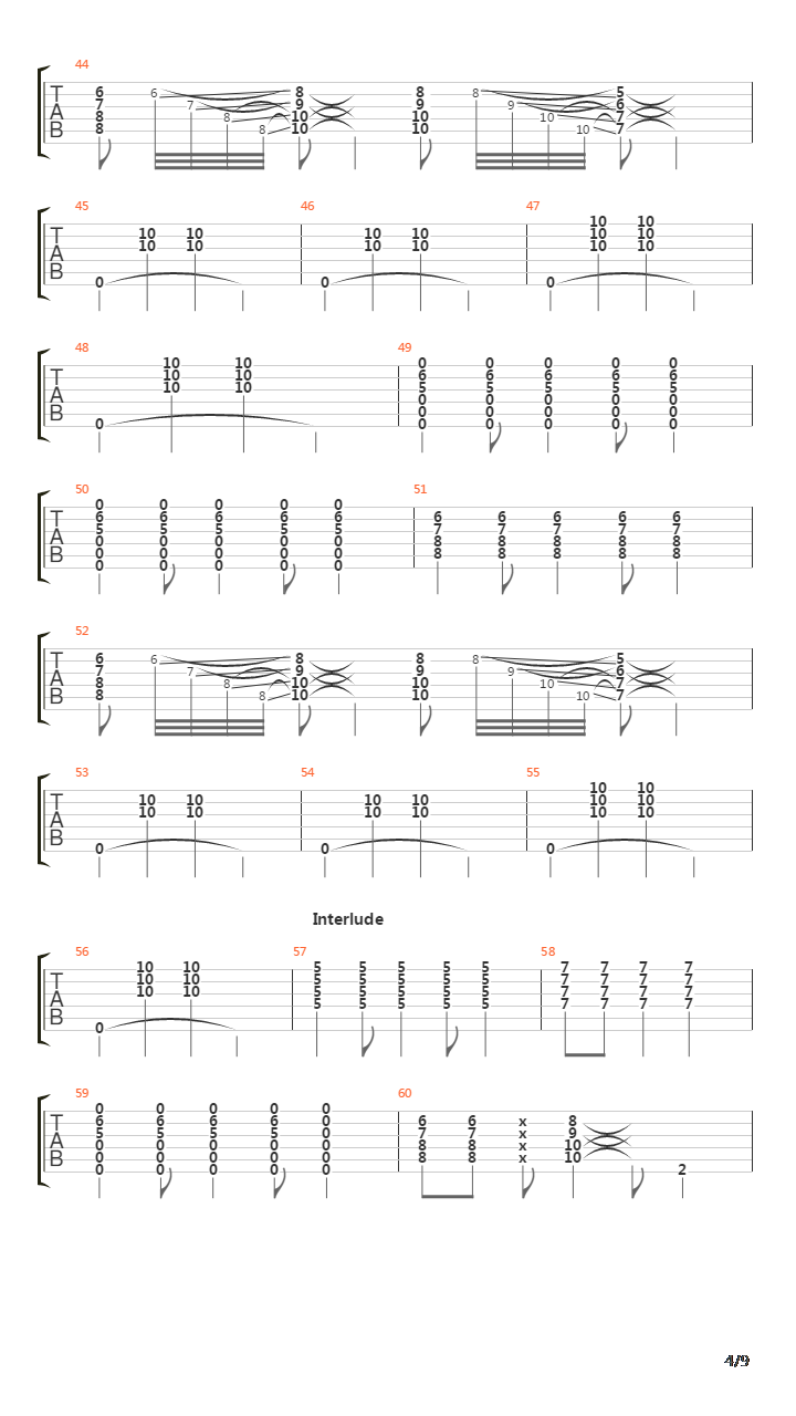 War Of Man吉他谱