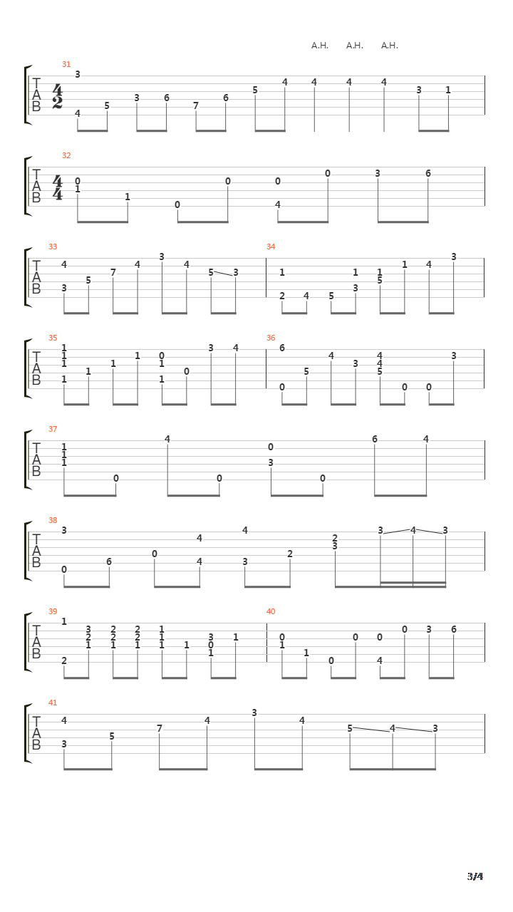 L Hymne A LAmour吉他谱