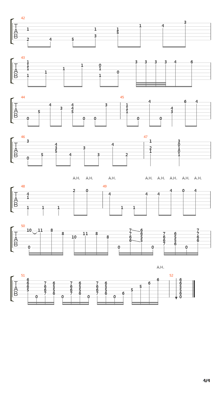 L Hymne A LAmour吉他谱