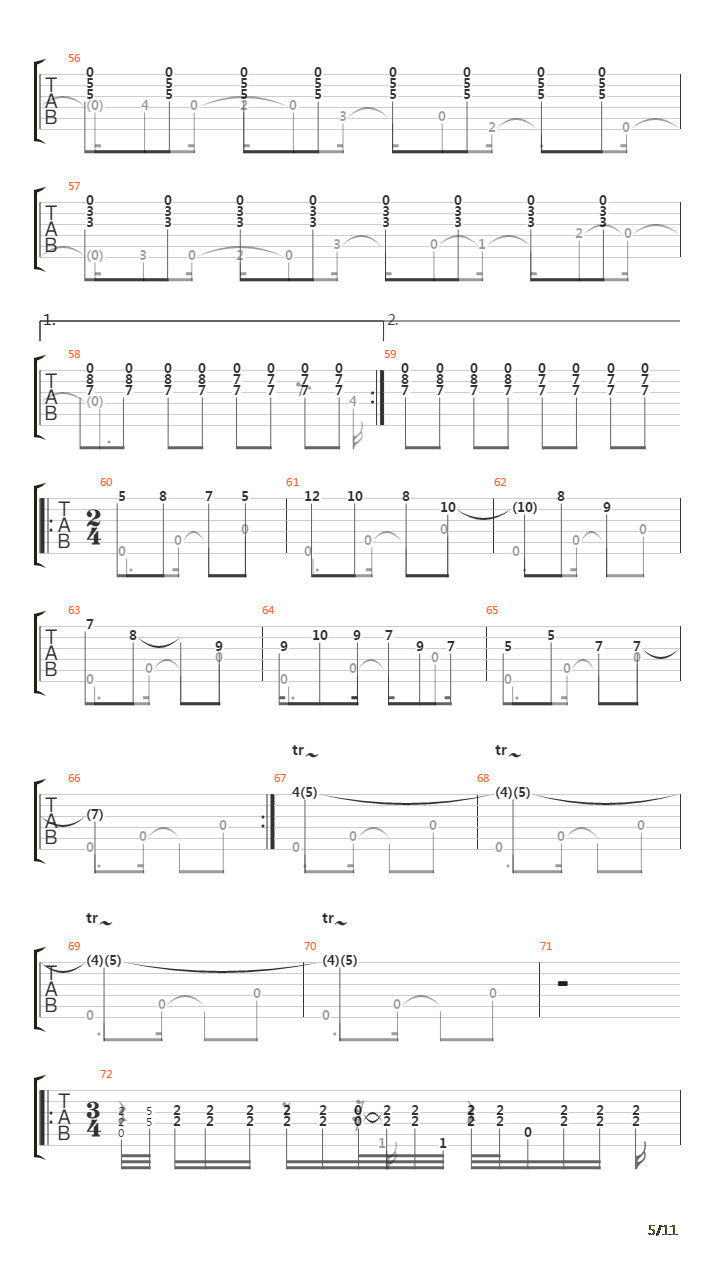 Saudade No 3吉他谱