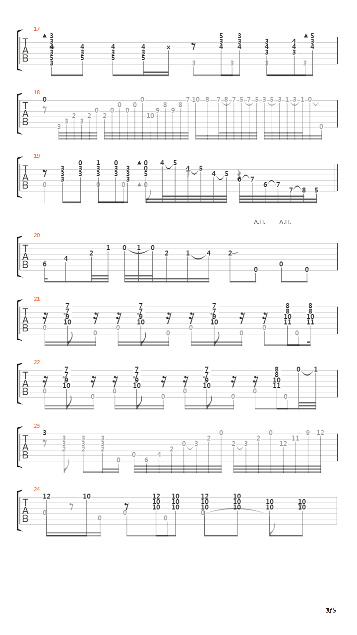 Tango en Skai(皮革探戈)吉他谱