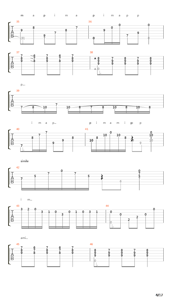 Ole Mi Cadiz吉他谱