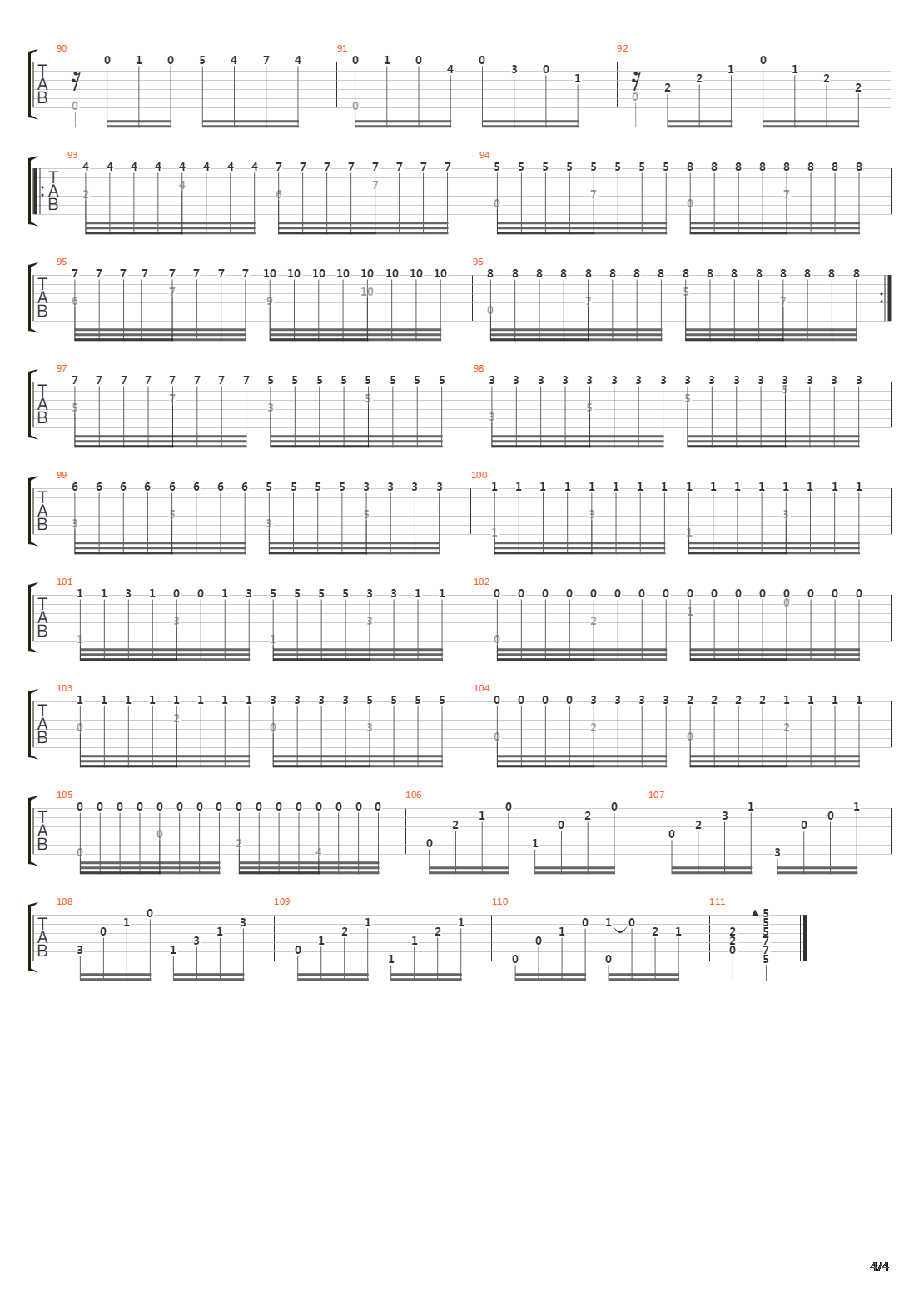 Punta Y Tacon吉他谱