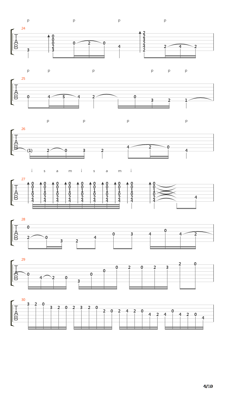 Taranto吉他谱