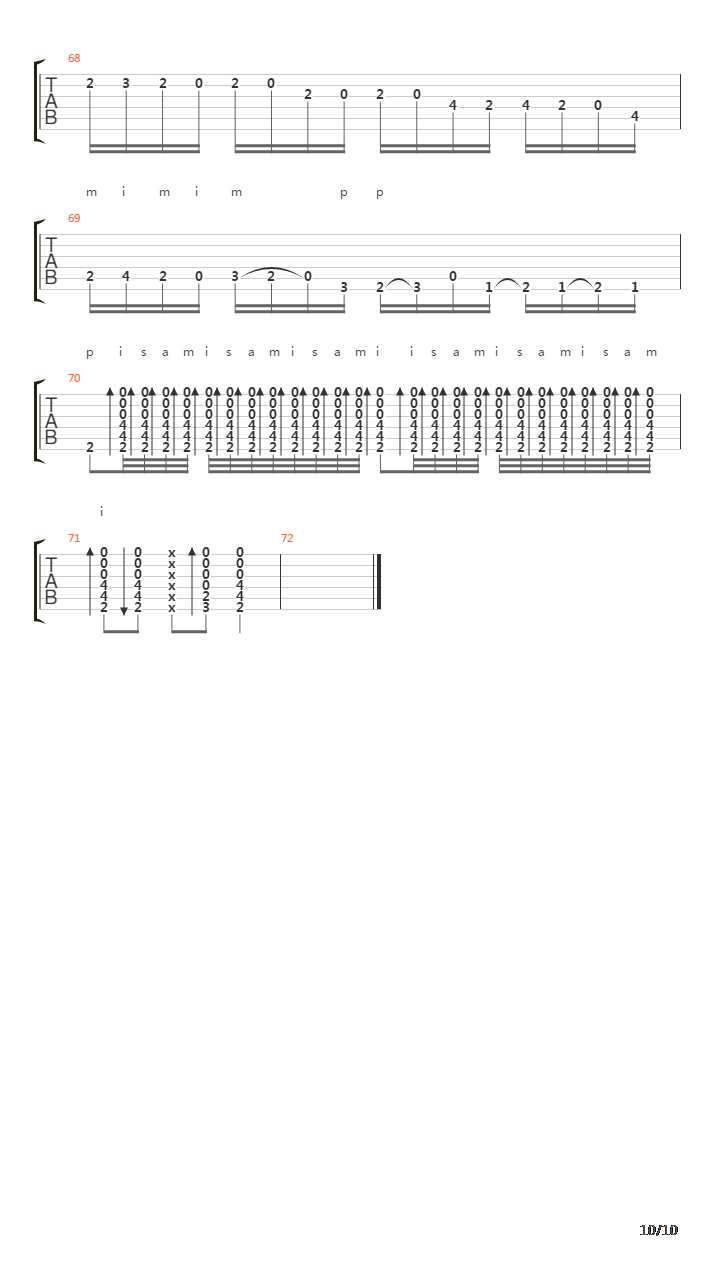 Taranto吉他谱