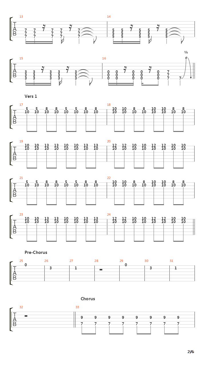 Lost In The Echo吉他谱