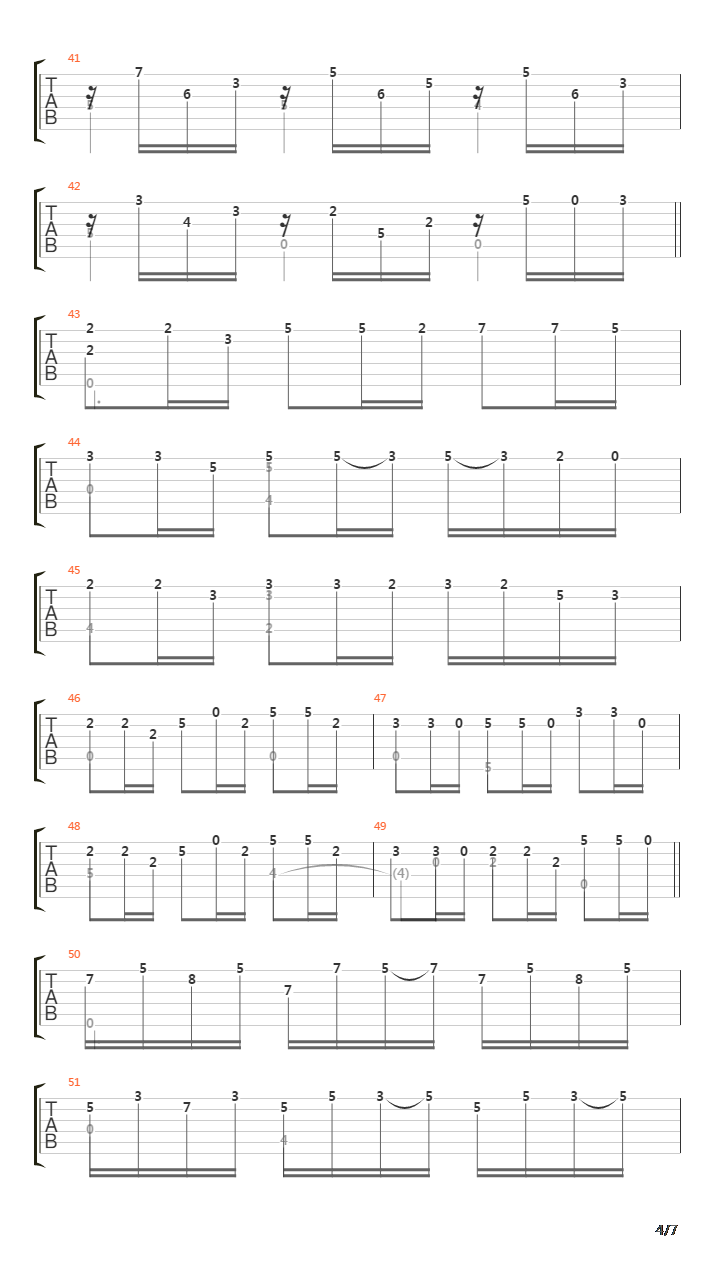 Passacaille吉他谱