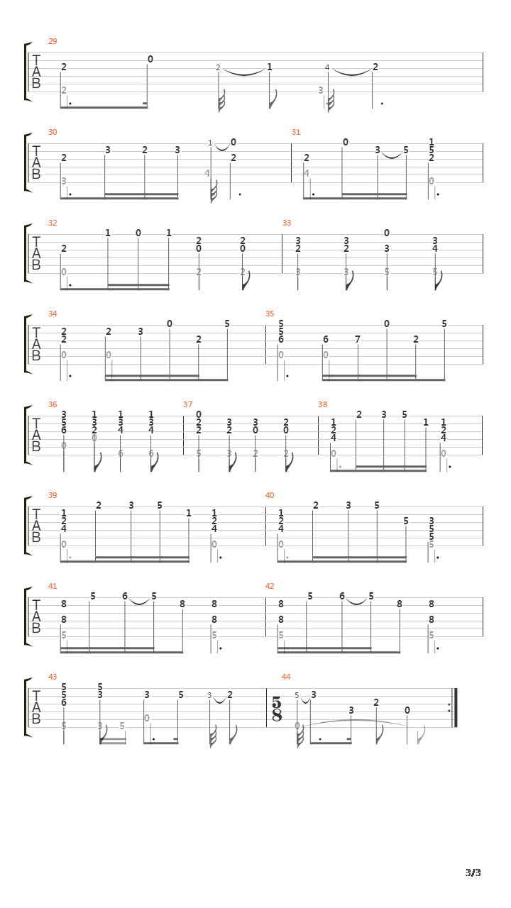Sonata 1719 in Dm 4 le Sicilien吉他谱