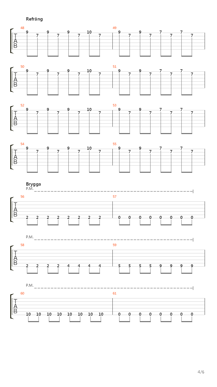 Numb吉他谱