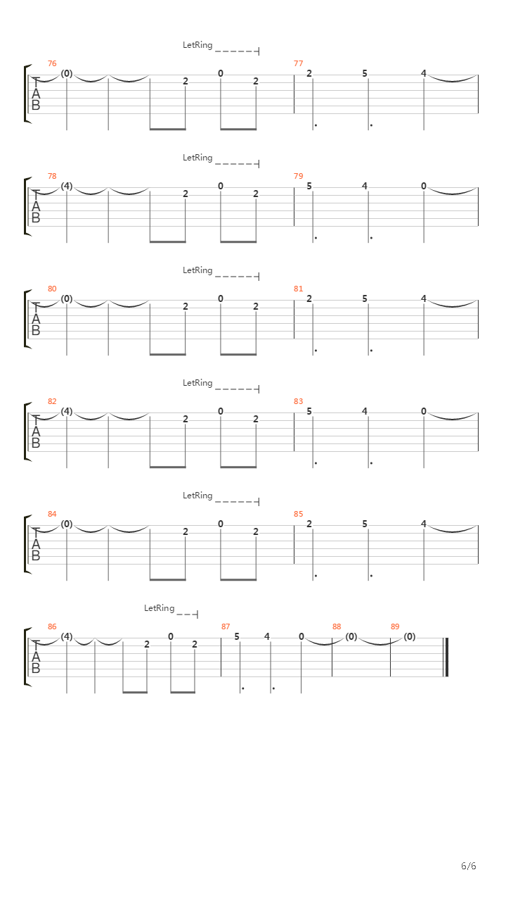 Numb吉他谱