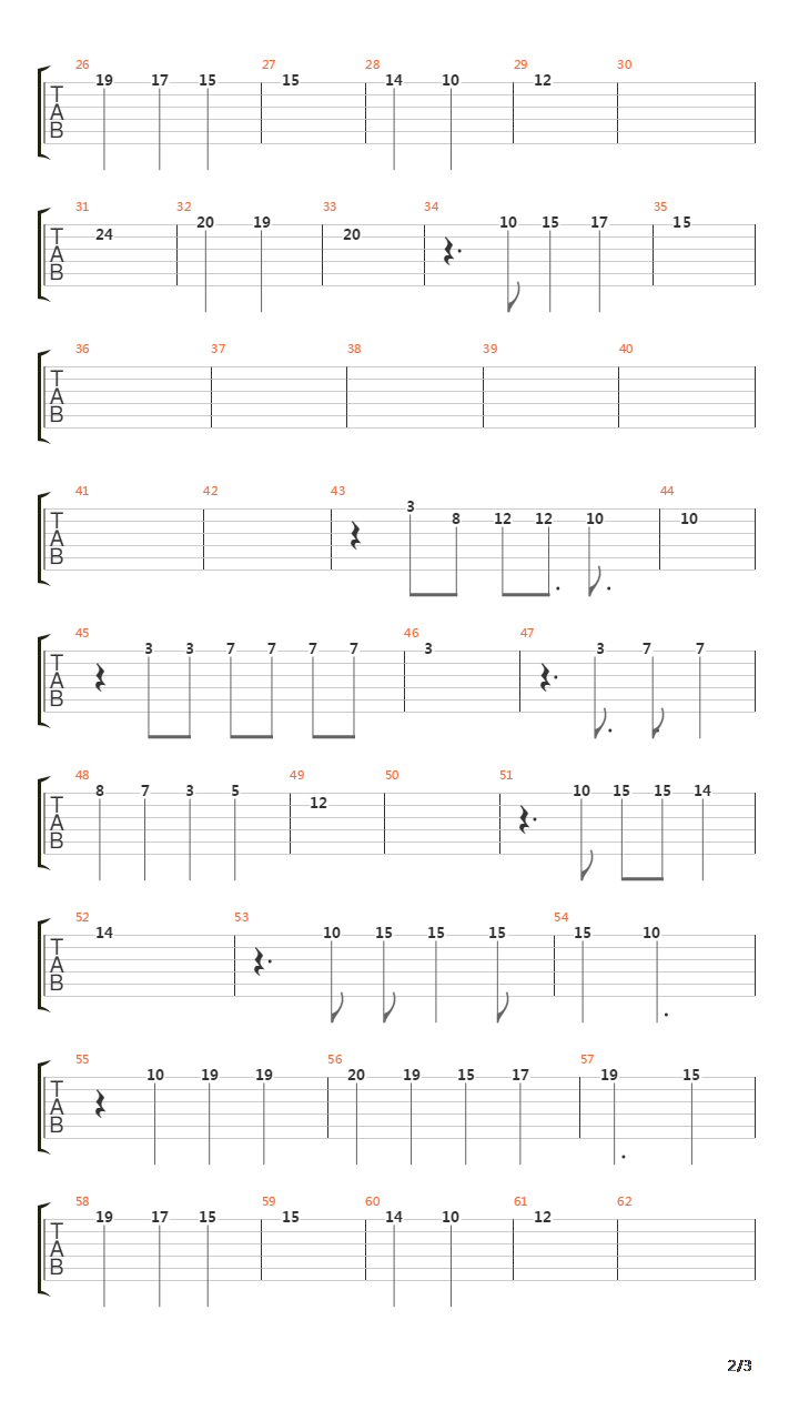 The Messenger吉他谱