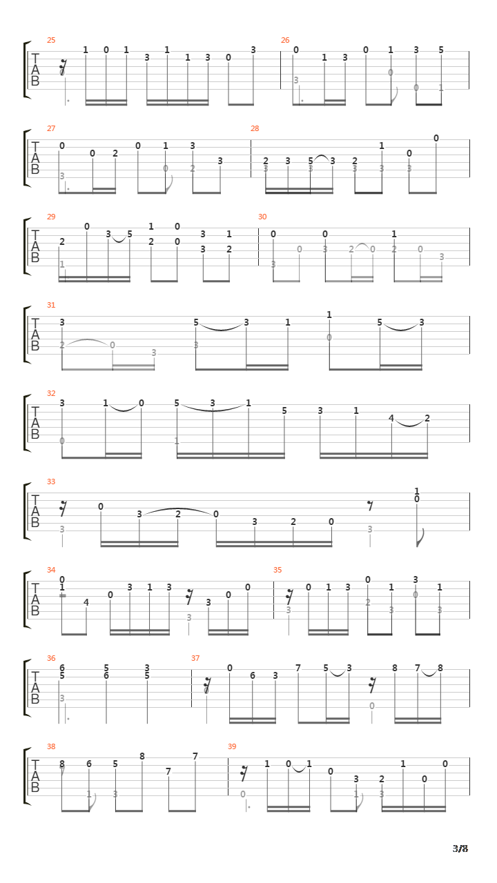 Sonata In Am (D14) 2 Allegro吉他谱