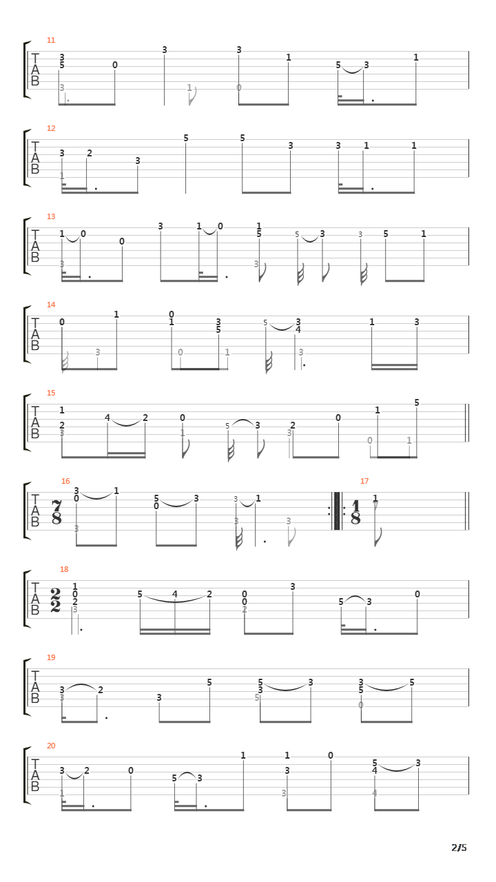 Sonata In F (V11) 1 Allemande吉他谱