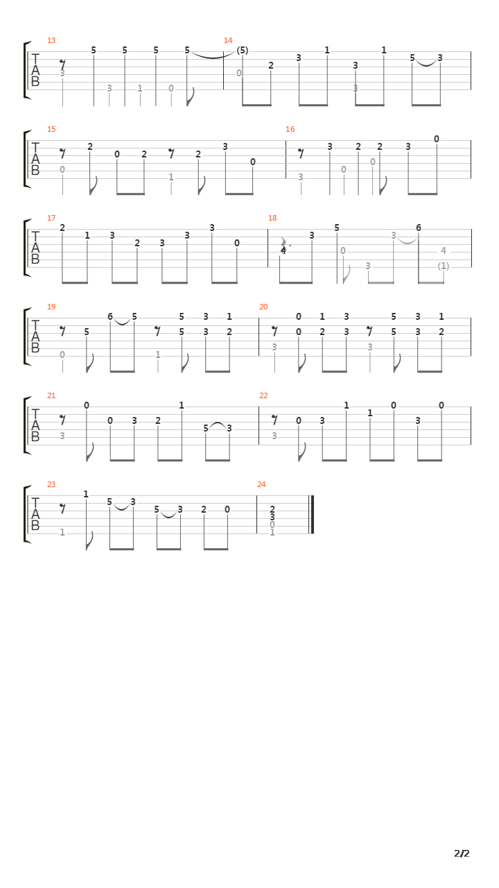 Sonata No 14 In F 1 Prelude吉他谱