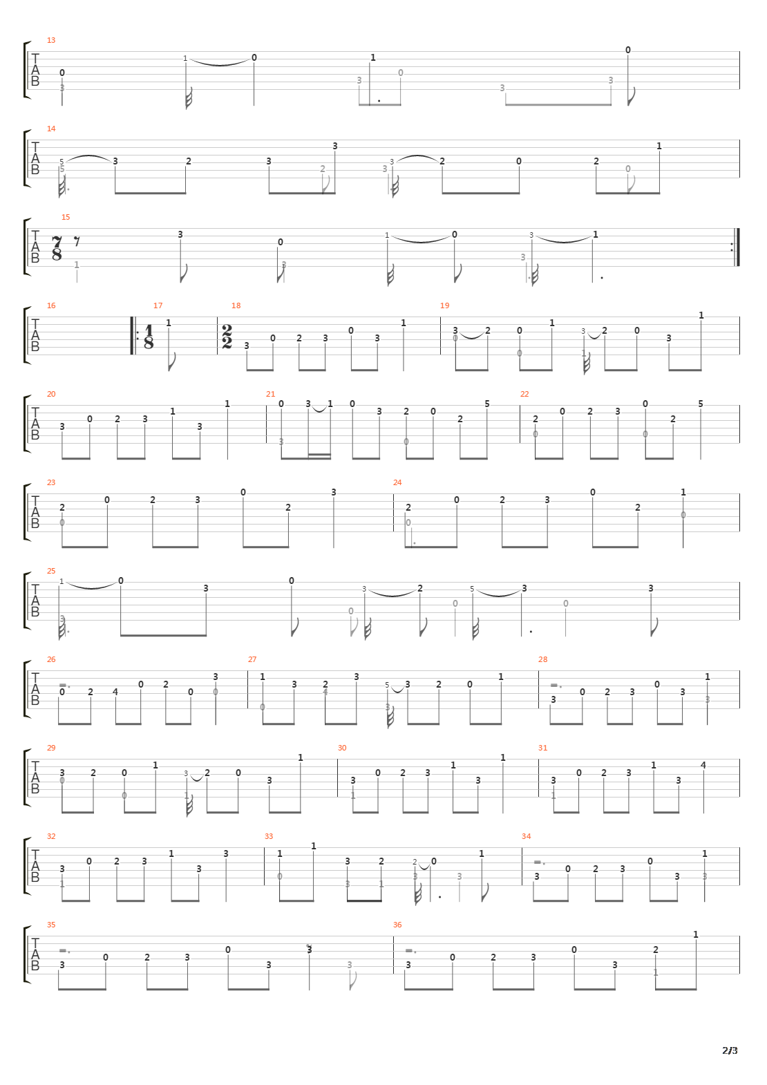 Sonata No 14 In F 4 Bouree吉他谱