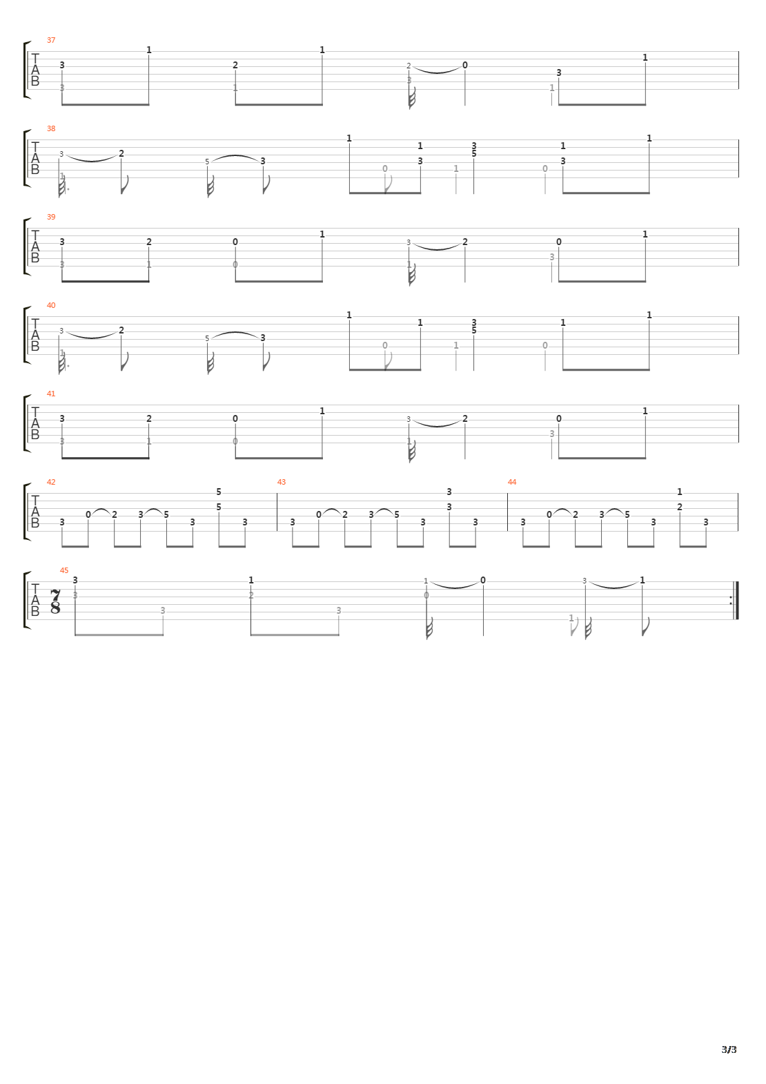 Sonata No 14 In F 4 Bouree吉他谱