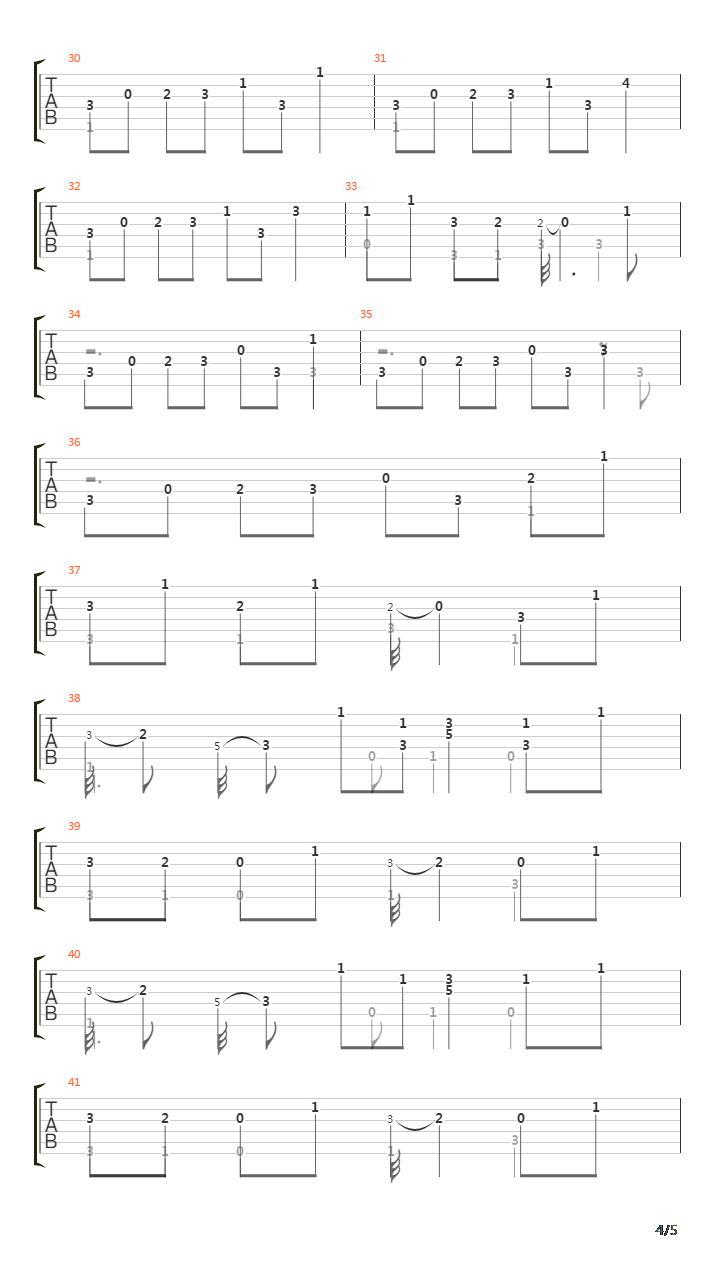 Sonata No 14 In F 4 Bouree吉他谱