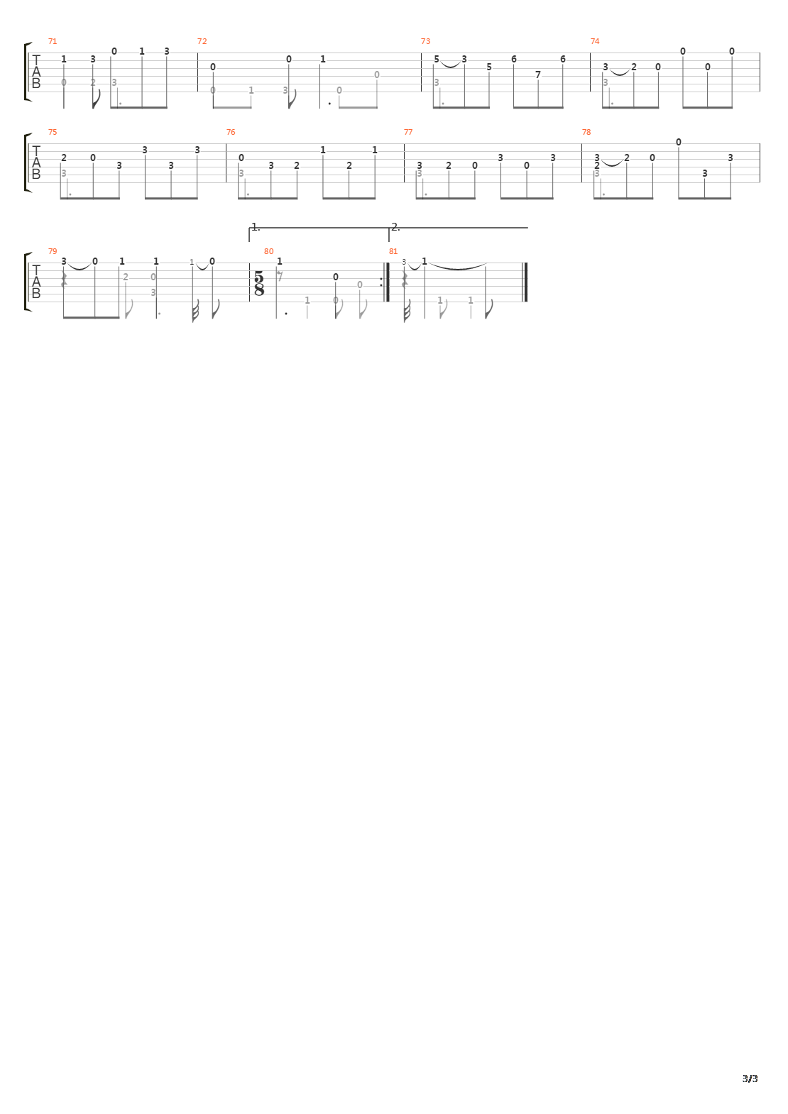 Sonata No 14 In F 7 Gigue吉他谱